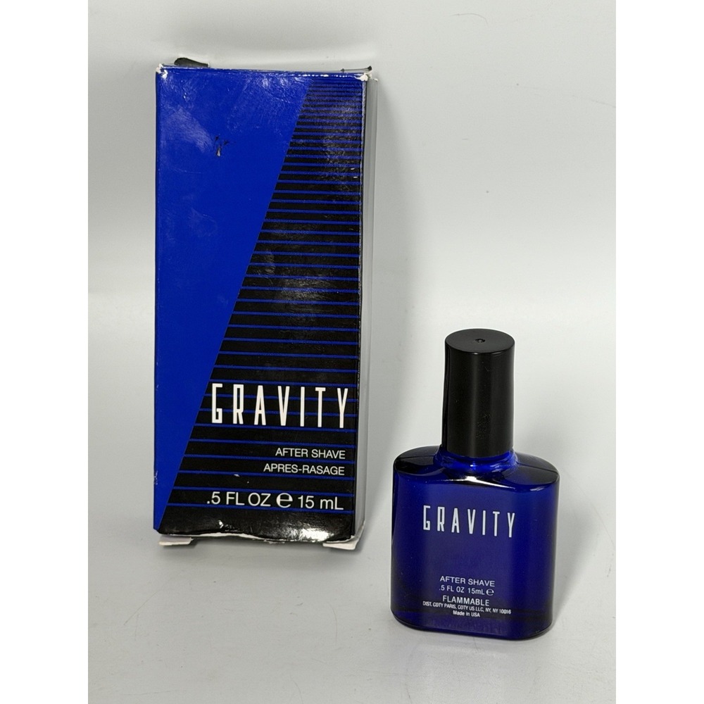 Vintage Coty Gravity After Shave .5 oz 15mL New Old Stock NOS w Box
